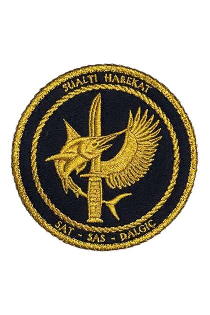 Sualtı Harekat SAT SAS Dalgıç Nakış Patch Peç - 9 cm