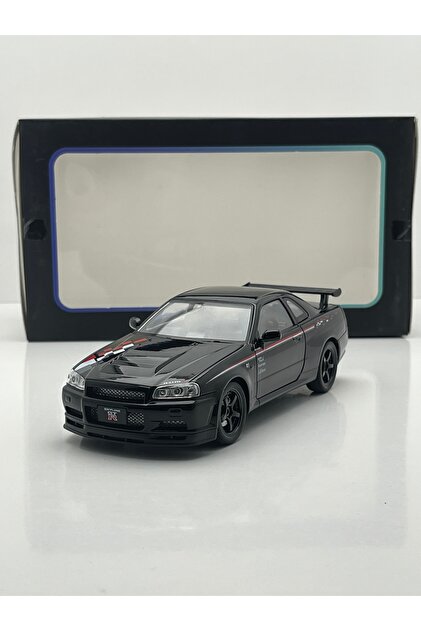 HOBBİEZ WORLD Nissan Skyline GT-R R34 Nismo Edition siyah 1/24