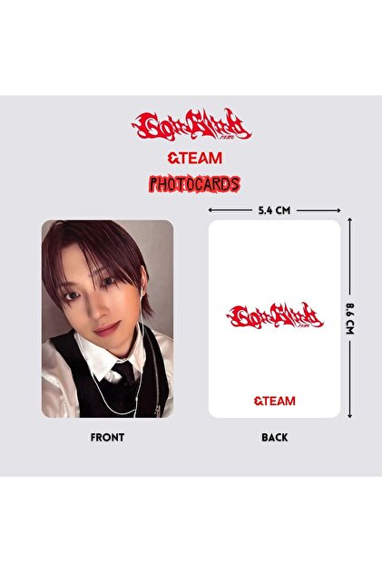 Kpop Dünyasi &TEAM '' Go in blind '' Photocards Set 2 - Fiyatı