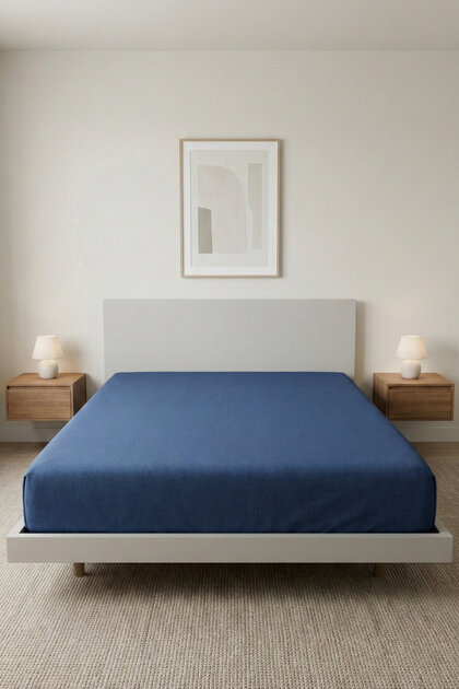100% Cotton Luxury Akfil Elastic Bed Sheet | Single/Double/King Size | Sultan Premium Series