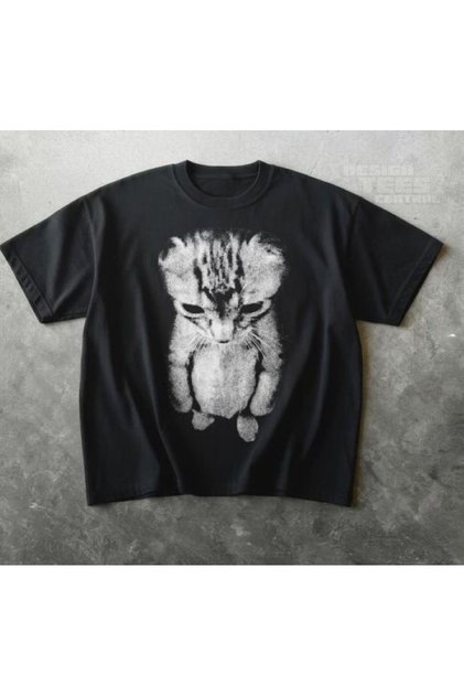 Unisex Cat (Cat) Printed Tshirt