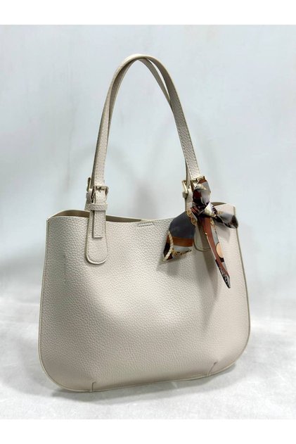 Women's Shoulder Bag with Scarf Detail
