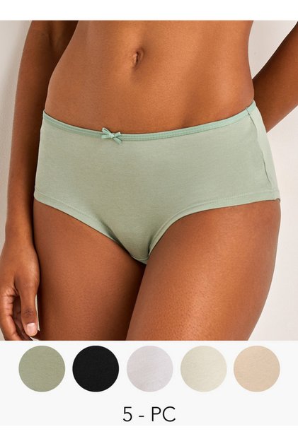 Set of 5 - Hipster Briefs with Bow Detail