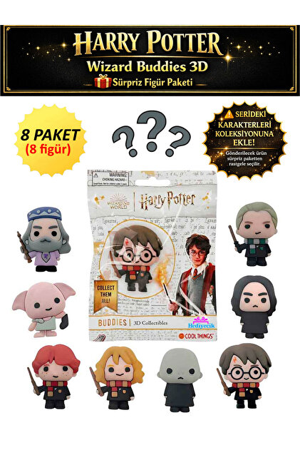 hediyecik Orjinal Harry Potter Wizard Buddies 3D Koleksiyon