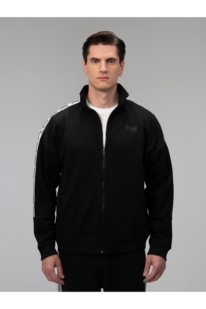 Retro Collection Oversize Siyah Full Zip Sweatshirt