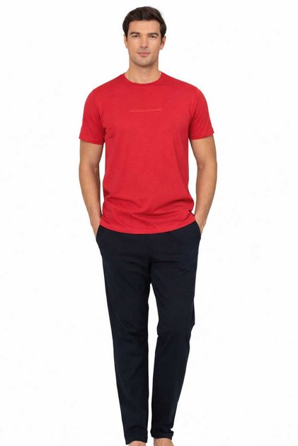 Combed Cotton Short Sleeve Pajama Set Lk-Pc6135
