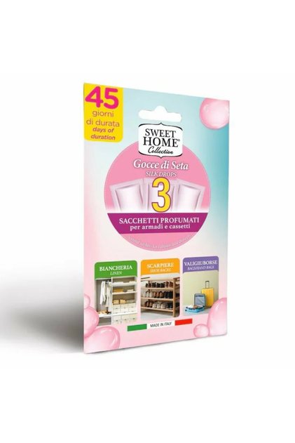 Odorizant dulap haine silk, Sweet Home, 3 buc