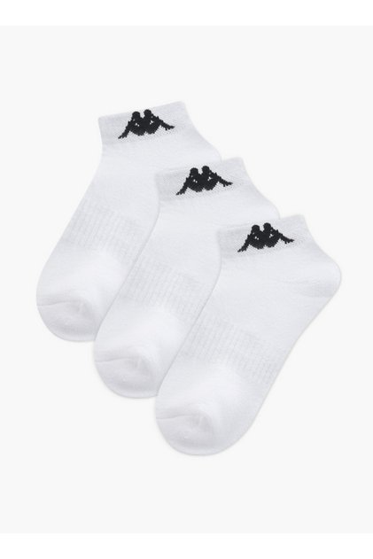 Set of 3 - Logo Print Ankle Length Socks with Antibacterial Protection