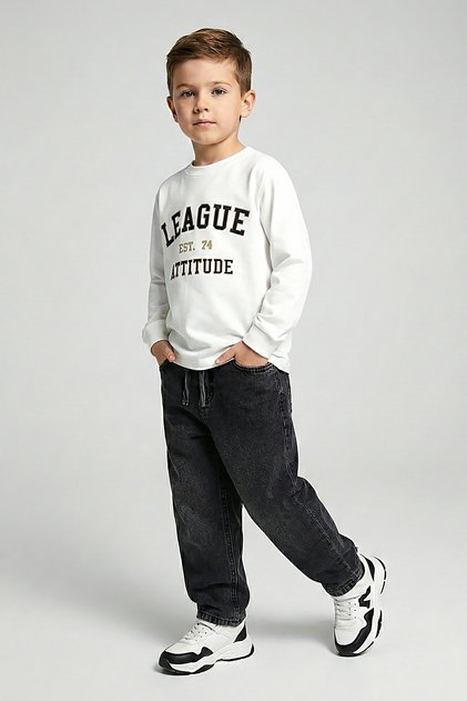 Boy's Baggy Fit Denim Jeans