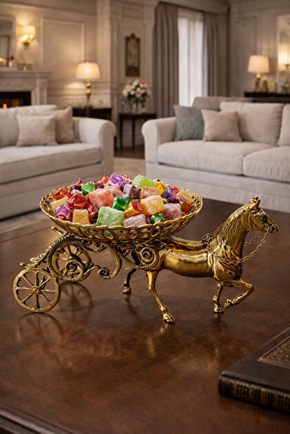置物 Gold prestige Safir 8 Parça Zemzem Takımı Hediyelik ve Sunumluk Set - Altın Renk