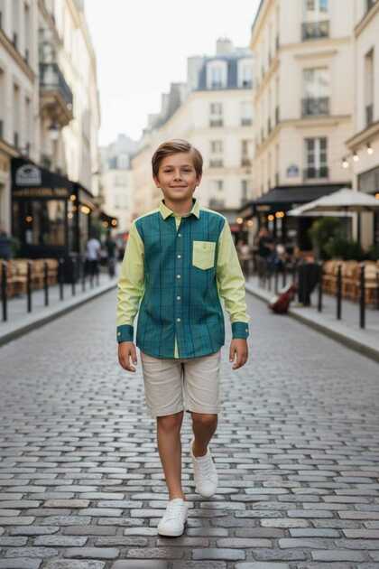 New Season Cotton Colorful Long Sleeve Children's Shirt