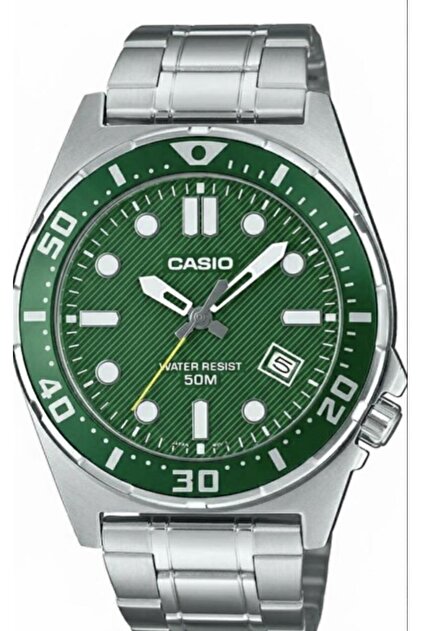 【ジャンク４台まとめ 】CASIO3台 Panasonic1台 18939530 Casio MTD-135D-3AVDF SPOR VE ŞIK , YEŞİL KADRAN ERKEK KOL SAATİ