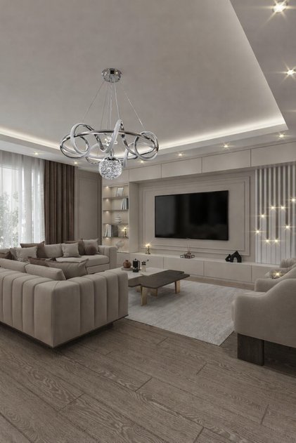 KAFKAS helezion krom Modern Sarkıt Avize – Kristal Küreli Tasarım