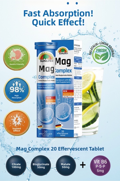 Mag Complex 20 Effervescent Tablets