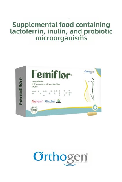 Femiflor 30 Capsules | Supplementary Food Containing Lactoferrin, Inulin, and Probiotics