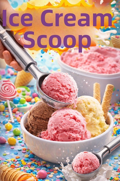 Stainless Steel Ice Cream Scoop – Professional Serving and Fruit Ball Maker