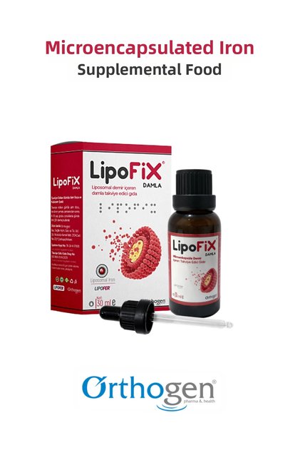 Lipofix Drops 30 ml |   Microencapsulated Iron-Containing Nutritional Supplement
