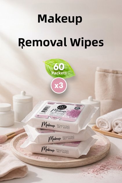 Powder Extract Ph Balanced Moisturizing Makeup Removal Wipes 20X3 60 Sheets