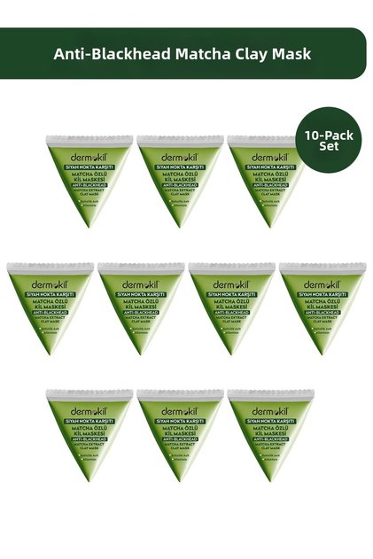Anti-Blackhead Matcha Clay Mask 9 ml X 10 Pieces