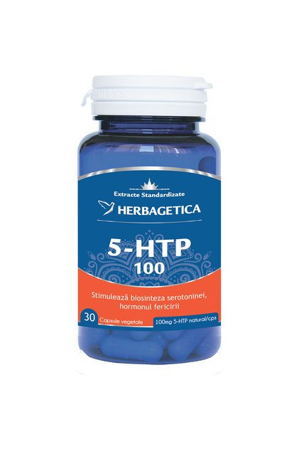 5 HTP 100 Herbagetica, 30 capsule