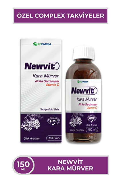 NOVAFACE Kara Mürver & Afrika Sardunyası İçeren Şurup 150 ml