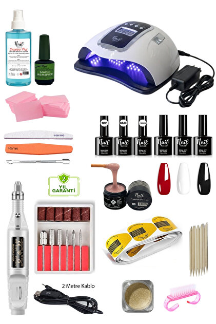 化粧品まとめセット Nail Master Profesyonel Protez Tırnak Kalıcı Oje Seti 280w