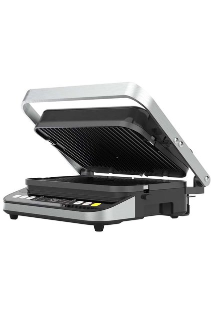 AEG0005 ηλεκτρική ψησταριά, 2000 W, 6 αυτόματα προγράμματα, πλάκες διπλής όψης 320x220 χιλ., ανοιγόμενη θυρίδα