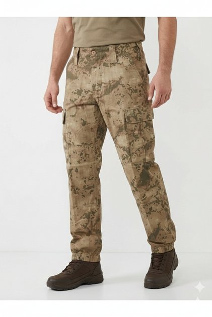 Outdoor and Desert Camouflage Military Pattern Pants-Men's Tactical Camouflage Cargo Pocket Pants