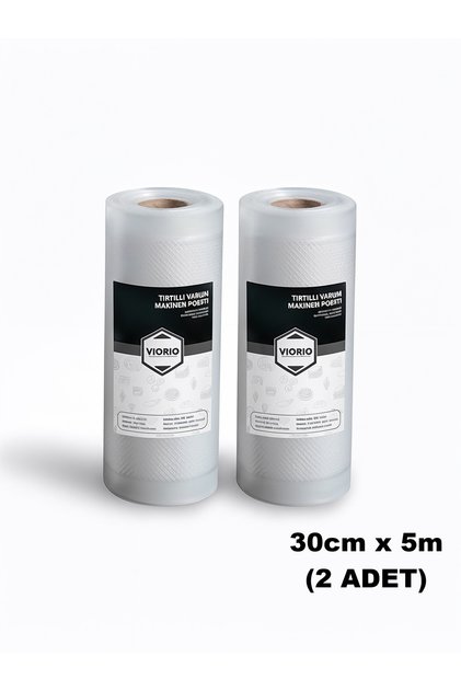 30cm X 5m (2 Pieces) Roll Serrated Vacuum Machine Bag Vacuum Bag