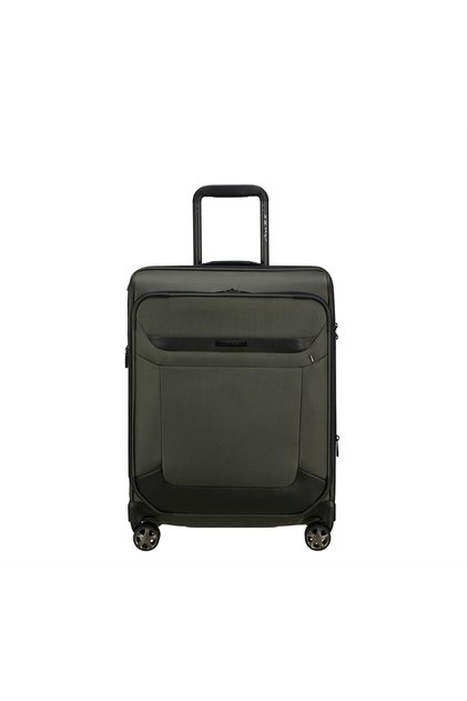 Yeşil Pro-Dlx-6 Spinner - Körüklü 4 Tekerlekli Kabin Boy Valiz 55 cm