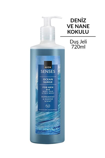 Avon Senses Ocean Surge Nane ve Deniz Kokulu Saç ve Vücut için