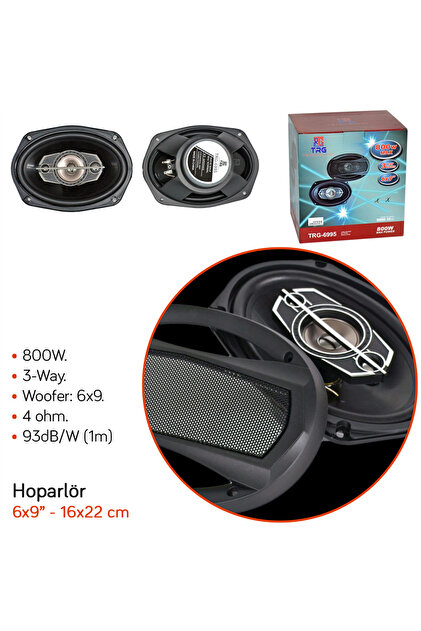 NYF TRG-6995 Hoparlör Oval 16x22 cm - 6x9 inç 800W - Fiyatı, Yorumları