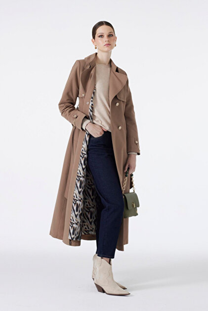 Zühre Zincir Detaylı Mocha Trençkot 13560 - Fiyatı, Yorumları