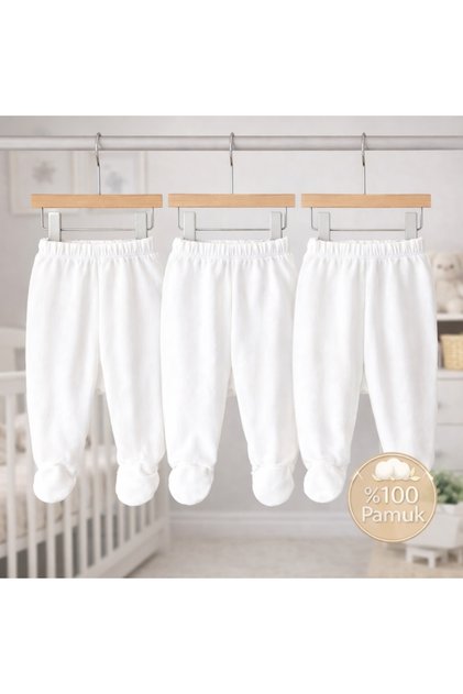 Socks-Set Single Bottom 3-Piece 100% Cotton Organic Newborn Hospital Discharge Set