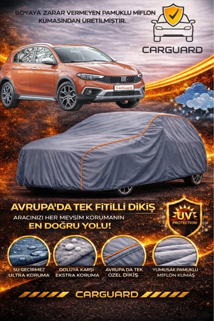 Fiat Egea Cross Uyumlu Lüks Araba Brandası Miflonlu Oto Branda Çadır Örtü
