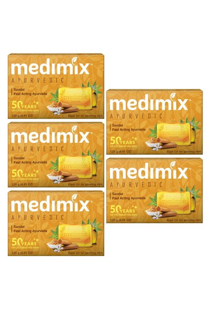 Ayurvedic Fast Acting Antibacterial Neem & Turmeric Soap (5x125g)