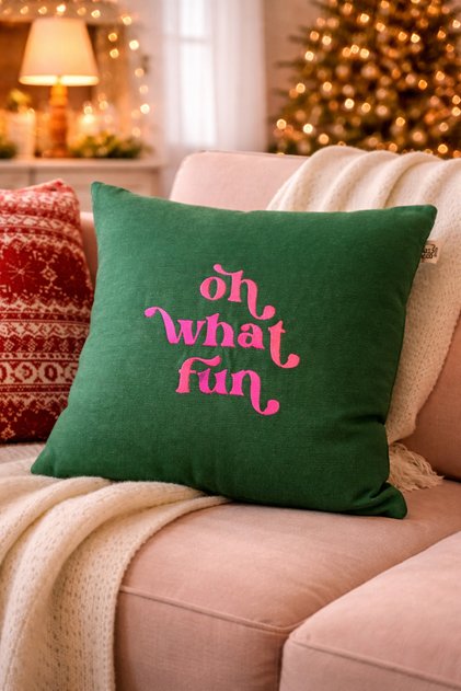 Embroidered Throw Pillow Pillow Case