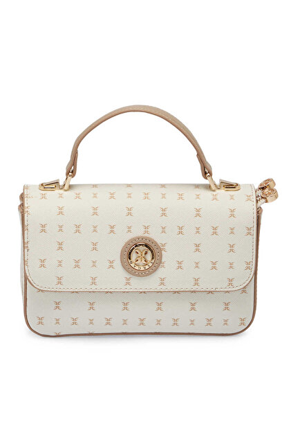 Beige Print Women's Handbag - S26Y1Pr09154-U4A