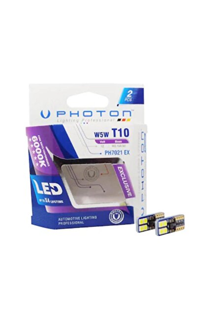 Photon T10 W5W 12V EXCLUSIVE CANBUS LED (2'Lİ BLİSTER) PH7021 EX