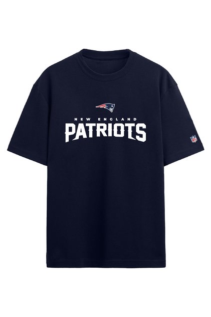 New England Patriots Football Navy Blue Oversize T-Shirt
