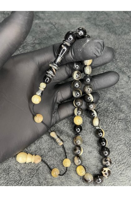 Systematic High-End Craftsmanship Natural Horn of the Ram Prayer Beads