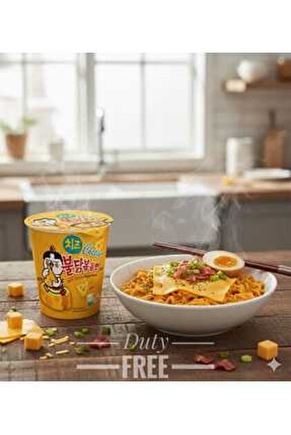 hijazigroup Cheese Hot Chicken Flavor Ramen Cup – 70GR(3adet
