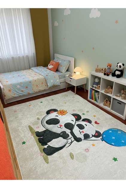 Yıkanabilir Kaymaz Taban Çocuk odası Halısı Ölçülü Bebek Odası Halıları Oyun Halısı Figürlü Halı