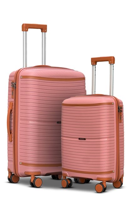 Hard Shell Unbreakable Expandable PP 2 PCS Set Luggage, Lightweight, Secured Lock Suitcase