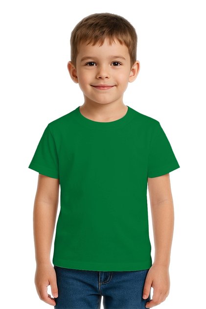 Unisex Solid Color Kids T-Shirt Cotton Combed Fabric