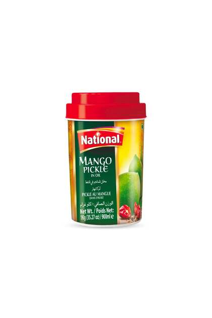 Traditional Spicy Sun-Ripened Green Mango Pickle in Oil (1kg)
