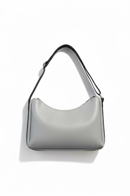 Mori Gray Stylish and Sporty Hand and Shoulder Baguette Bag