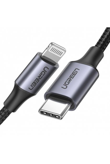 Καλώδιο Δεδομένων και Φόρτισης USB-C σε Lightning US304, 20W, 1μ, Μαύρο