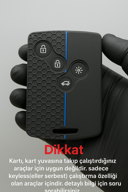 Renault Megane3 -Fluence3- Clio4 Kart 4 Button Honeycomb Patterned Key Remote Control Protection Case