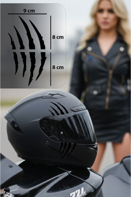 Helmet Claw Sticker Motorcycle Claw Sticker Monster Claw Sticker Tiger Lion Claw Print